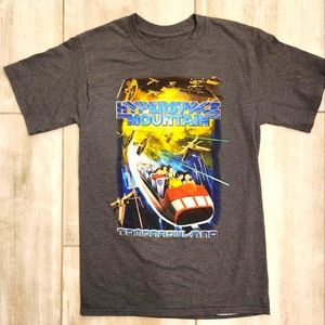 Rare Disney Parks Hyperspace Mountain Tomorrowland Graphic T Shirt
